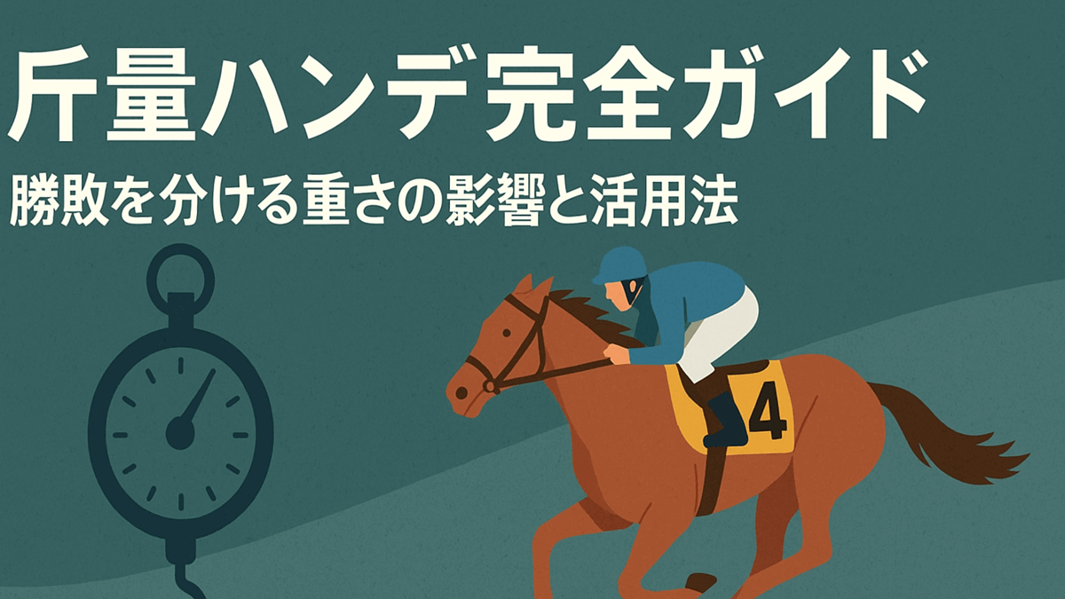 【斤量とは？】競馬のハンデを味方にする予想術完全ガイド
