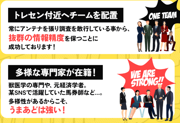 トレセン付近へチーム配置、多様な専門家が在籍!