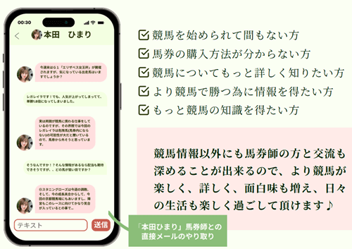 競馬ナンバー1のやりとり例