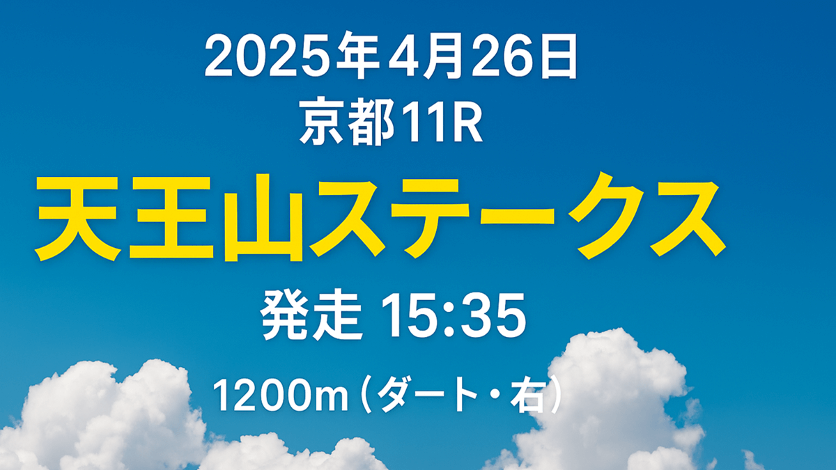 天王山ステークス2025予想