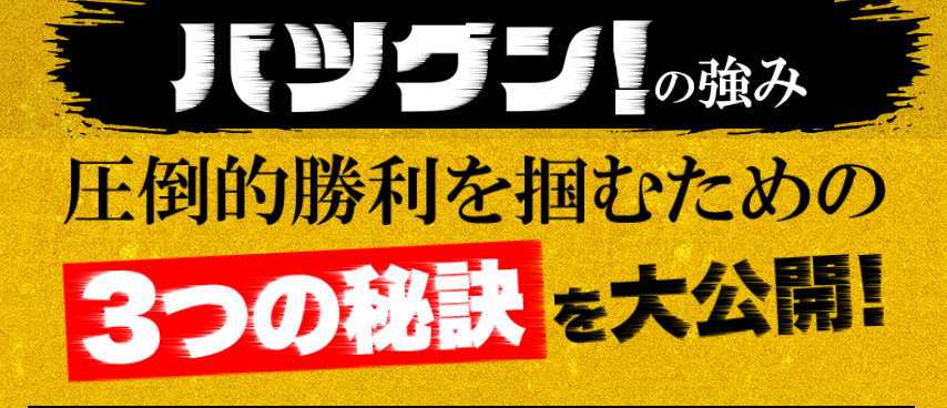 バツグンの3つの強み!