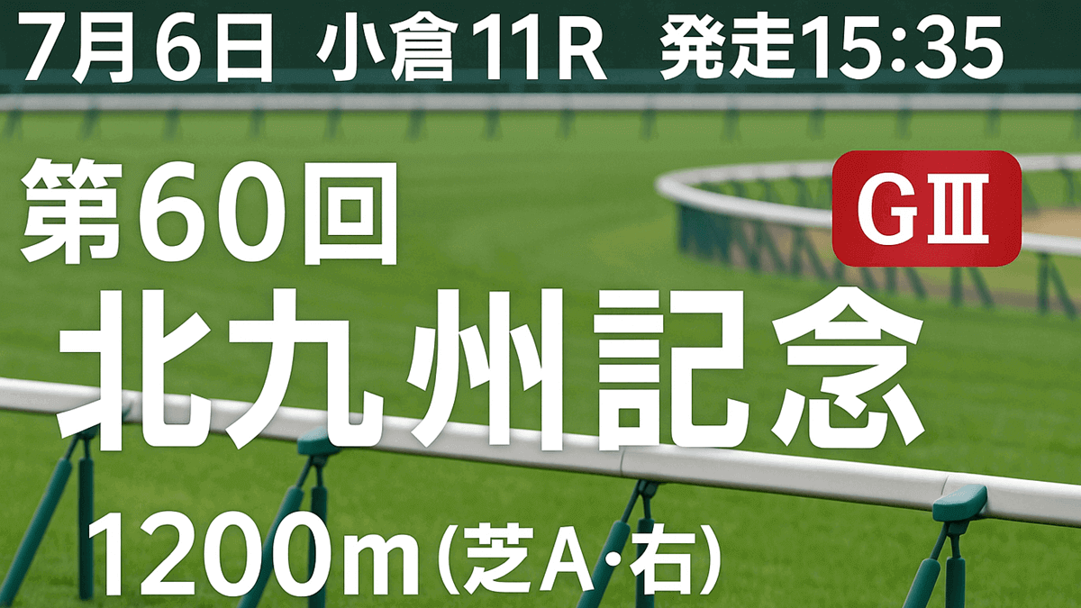 北九州記念2025予想