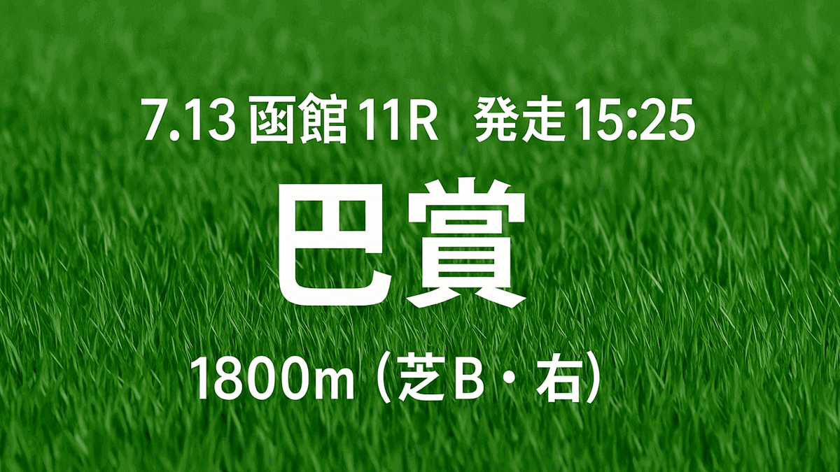 巴賞2025予想