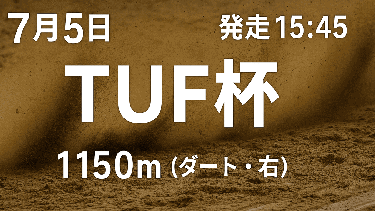 TUF杯2025予想