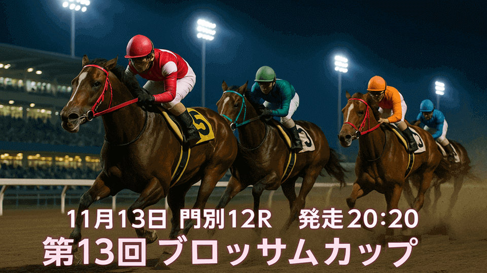 ブロッサムカップ2025予想｜門別ダ1700m展開・追い切り評価・本命と買い目