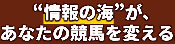 情報の海があなたの競馬を変える